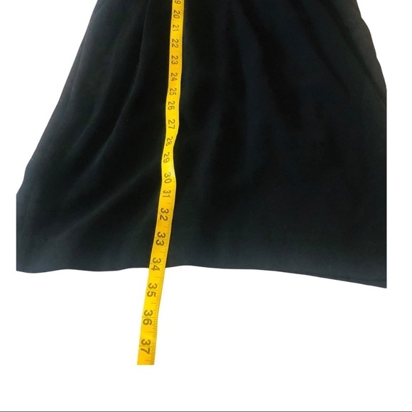 The Kooples Fluid Crepe black dress Side Pockets minimalist crossover revolve S - Picture 11 of 16